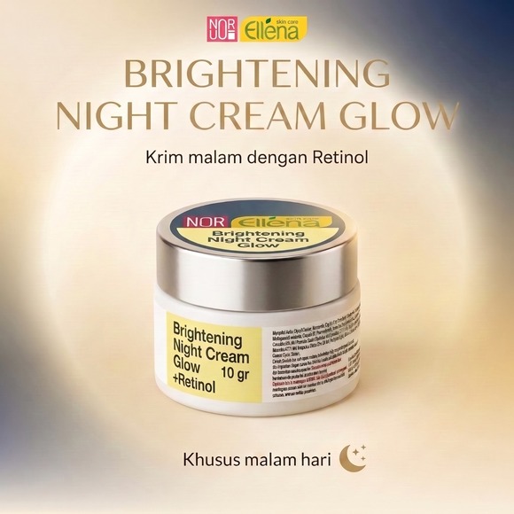 NUORI ELLENA BRIGHTENING NIGHT CREAM GLOW | Produk | PT Nuori Beauty Solution